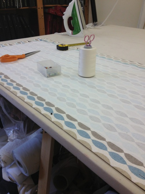 We’ve been busy making Roman Blinds this week. Just loving the subtle tones of this Clarke &am