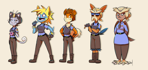 I was locked on sketching a police Pokeforce and now I want them to be a real show (; ω ; )