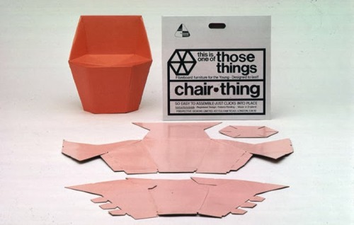 skrollskroll: Peter Murdoch’s Chair Thing children’s chair - made of PVC coated cardboar