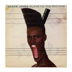 thriftstorerecords:  Slave To The RhythmGrace JonesZTT Records/UK (1985) Cover art by Jean Paul Goude 