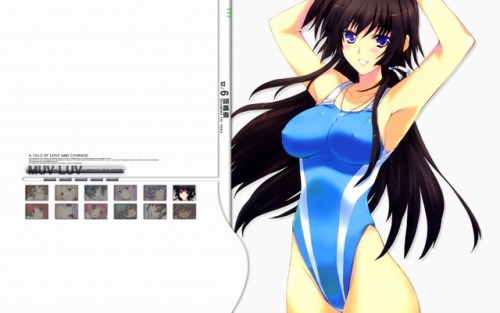 iizuki tasuku muvluv muvluv alternative total eclipse takamura yui erect nipples swimsuits wallpaper | #89635 | yande.re