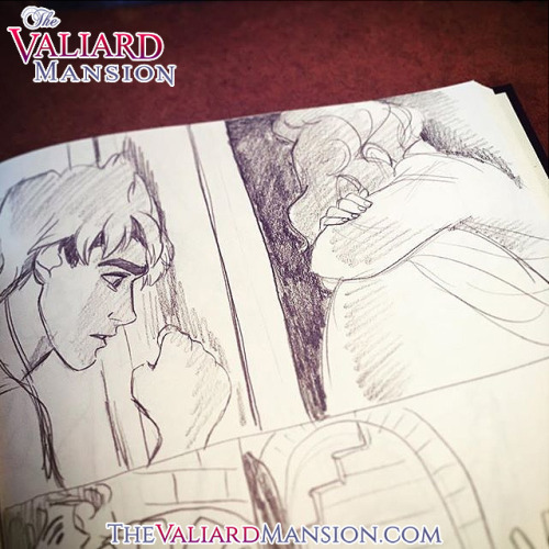 Thumbnails of inked illustrations for The Valiard Mansion, an upcoming novel published by Golden Bell’s Polar Press.
Theodore and Ruth here — but I won’t reveal anything else because it’s spoilers. ;)
We’re planning to have over 150 traditionally...