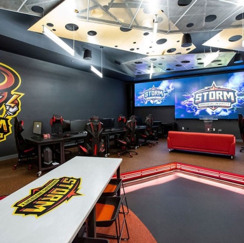 Harrisburg University unveiled the HU Storm Esports team’s new hi-tech practice facility in th