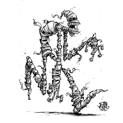 Mummy daily sketch (2021)Art by: Skottie Young