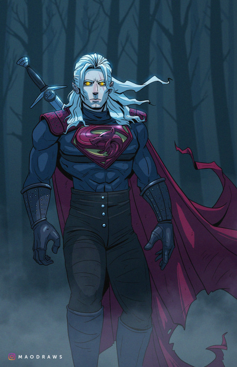  Geralt of Steel. Super-Witcher. Witcherman. Witcher and Man of Steel mashup! 