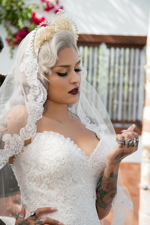 danielledebruno: Congratulations to the newlywed Lora ArellanoLora photographed in Darkroom lipstick