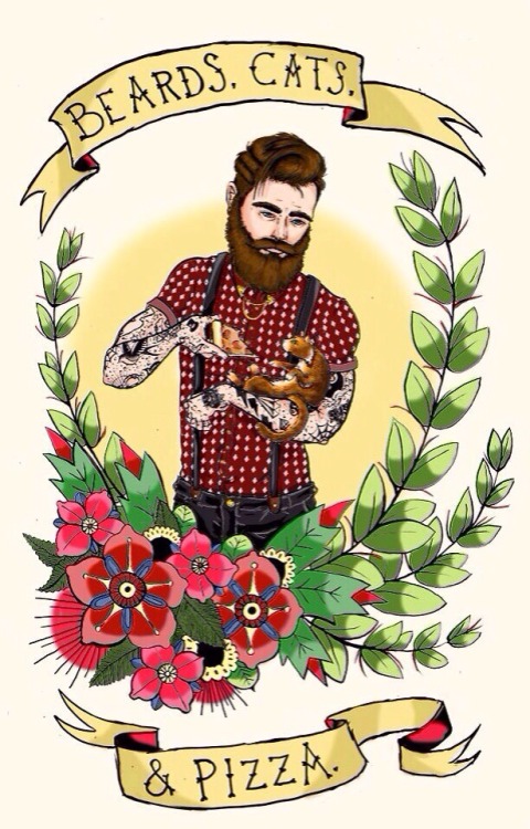 Beards, Cats, &amp; Pizza: The Holy TrinityLizz Buma