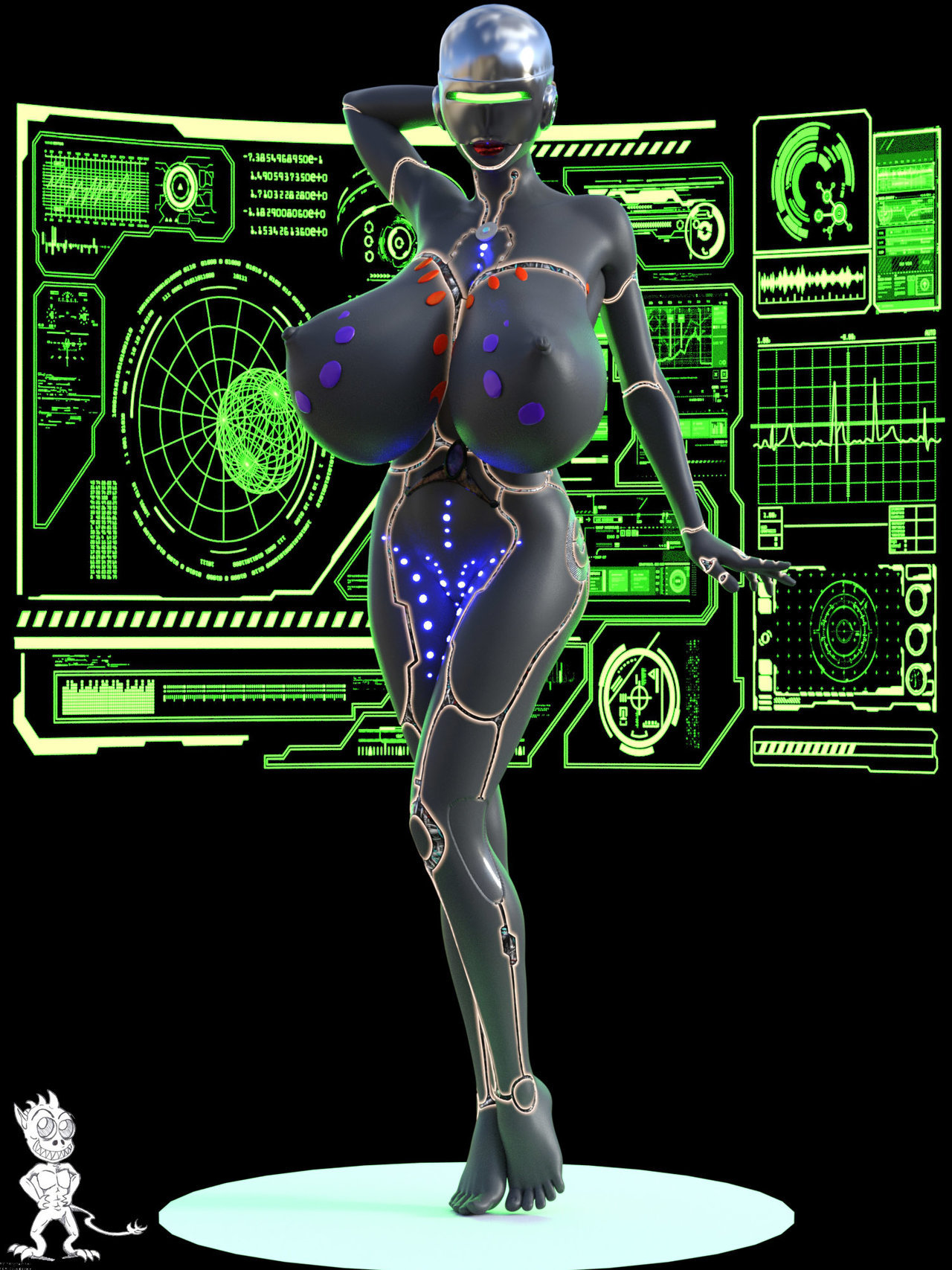  The Deviantart Show of Slim Ultra Busty Art #71 - Boobie Borg  2 - The Milk Fairy 