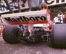 f1-motor-und-sport:James Hunt’s McLaren-Ford M23, 1977 Monaco GP, Monte Carlo