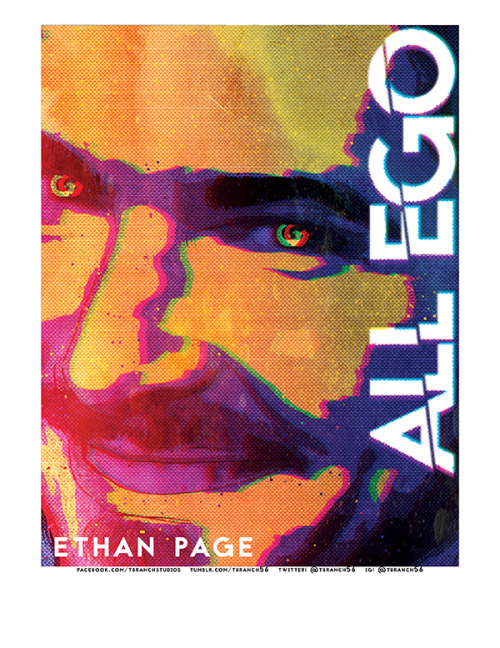 ART! “All-Ego” Ethan Page. Done during his live YouTube Q&amp;A tonight. It was fun.