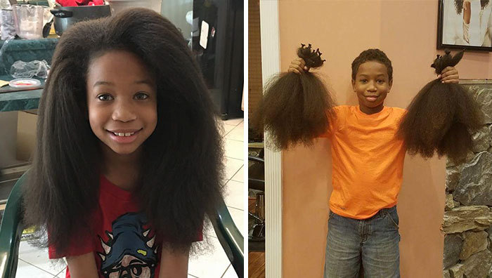  This 8-Year-Old Boy Spent 2 Years Growing His Hair To Make Wigs For Kids With Cancer