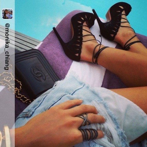 High heels - repost from @monika_chiang Pool Slice #summerinthecity #highheelsbrands #highheels #tac