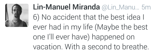 purelintrash:Lin-Manuel Miranda confirms he’ll leave ‘Hamilton’ July 9The happiest