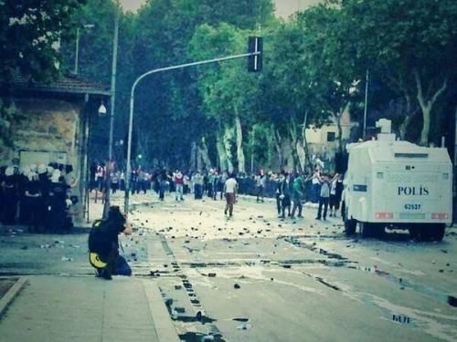 spiritofcarnage:  The message from my friend: “People are close to death, there are people crying, sick here…”  TURKEY - Istanbul There is almost a civil  war in my country. What started as a simple protest in a nature park (the last photo),