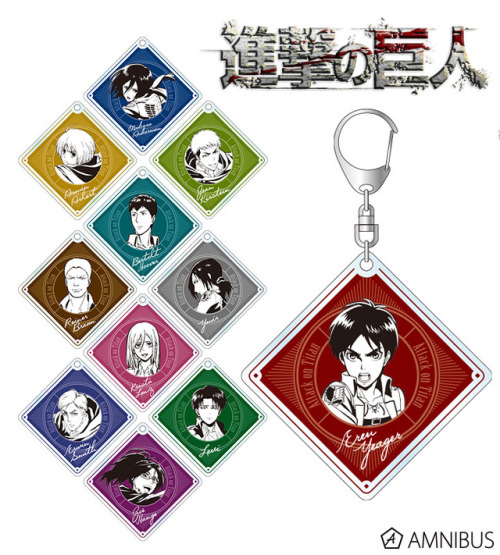 snkmerchandise: News: Shingeki no Kyojin x AMNIBUS Merchandise (Part 1 | Part 2) Original Release Date: Mid-November 2017Retail Price: Various (See Below) AMNIBUS has unveiled even more SnK items! Included in the November releases are:  Erwin/Levi &