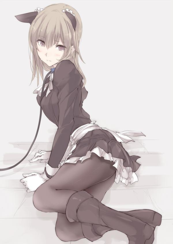 kaguyariho:  Twitter / @touma_kisa:   犬メイド➂。※Permission was granted