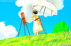 animationforever:DNM Studio Ghibli Gif/Screencap Challenge:3 Ships:2/3: Jiro x Nahoko (The Wind