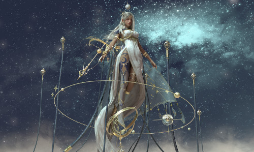  Cosmic Engine Godess - KY^X4AMalwina Kwiatkowskahttps://www.artstation.com/artwork/wJ6kWZ 