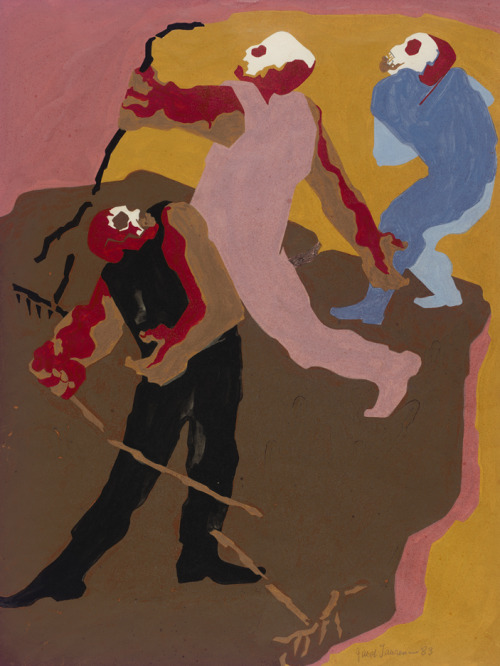 In 1982, Jacob Lawrence (1917-2000) was commissioned to make eight paintings to accompany John Herse