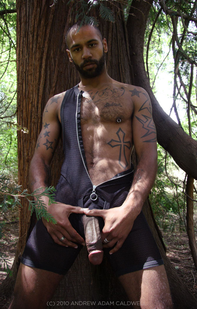 dominicanblackboy:A hot moment outside in the woods with sexy fat red hairy ass Kory