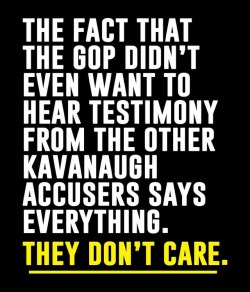 cadof:  The #GOPDontCare. What more proof do you need?  #BelieveSurvivors #MeToo #KavaNo https://www.instagram.com/p/BoSUTO5hFwx/?utm_source=ig_tumblr_share&amp;igshid=12tfnrmc19081