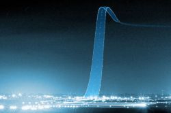 kashemasview:  spytap:  stunningpicture:  Long Exposure of an Airliner Lifting Off  OR THE GREATEST SLIDE EVER CREATED?!?!  Clearly, its the greatest slide ever created. no brainer.