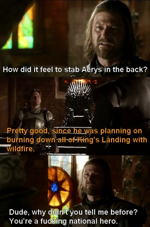 prinzessinfantaghiro:AU in which everyone in Westeros makes good life choices Part1/?