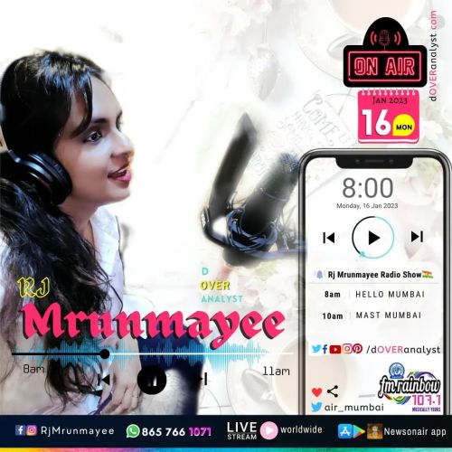 See you tomorrow morning at 8am #IST
Stream anywhere in the world bit.ly/newsonair-app
Go to Live Radio ▶️ #FmRainbowMumbai
Wake up early. Tune in at 8am IST
107.1 FM Rainbow 🌈 Mumbai
#Rj
#dOVERanalyst
#RJMrunmayee live on Radio
.
.
.
.
.
#latest #fm...