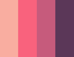 Color-Palettes:  Sweet Plum - Submitted By Sucresharks #F9Ada0 #F9627D #C65B7C #5B3758