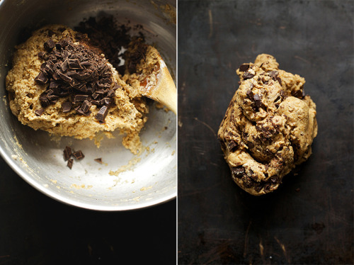 theblackvegan:  Vegan Dark Chocolate Espresso Scones w/ Coconut Cream & Jam(via The First Mess)