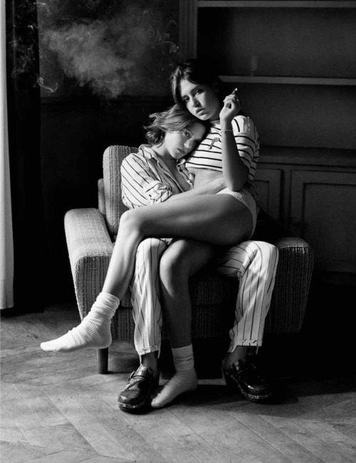 vmagazine:  Léa Seydoux and Adèle Exarchopoulos photographed by Mikael Jansson and styled by Karl Templer for Interview Nov 2013 - shot in Paris Sept 2013 ‘Blue Is the Warmest Color’ starring Léa Seydoux and Adèle Exarchopoulos, is a French