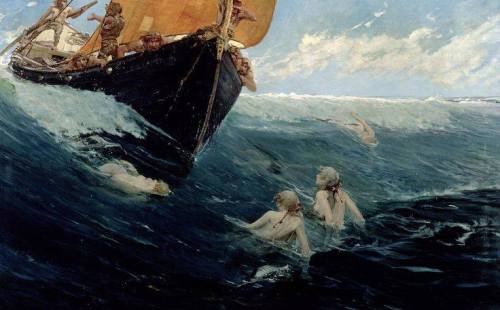 leirelatent:“The Mermaid’s Rock” (1894), Edward Matthew Hale