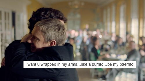 Campy Gay/Grumpy Bi Johnlock + Text Posts