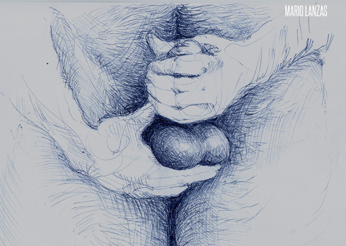 arismaverick:  MALE FRAILTY series . Pen Drawings 2010http://arismaverick.tumblr.com/For my not sexually explicit artwork visit: http://mariolanzas.tumblr.com/