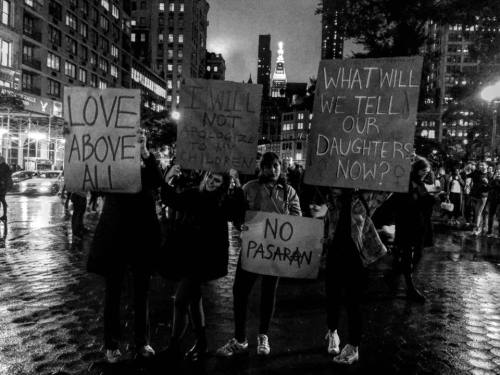 ygrittebardots: A small set of photos from last night in NYC. Being a part of this, marching with c