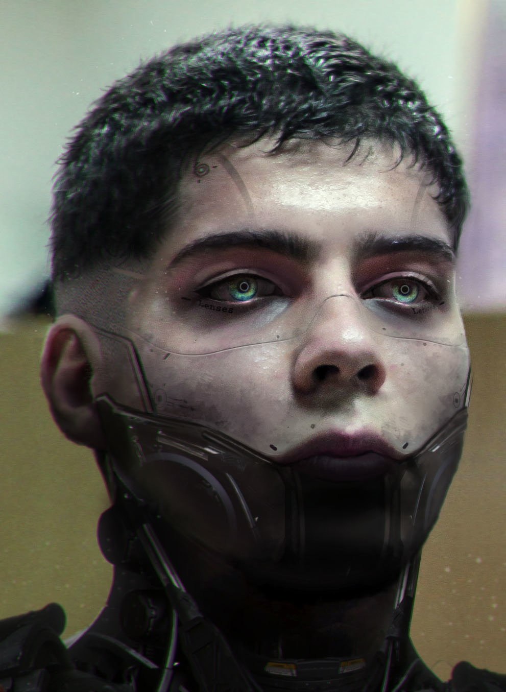astromech-punk:Cyber Selfie by Augusto Ribeiro E Silva 