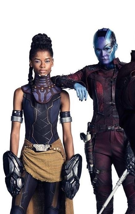 meganphntmgrl: meganphntmgrl:  this is the single most important teaser image for infinity war  Nebula, in a low, threatening voice: I’ve only known Shuri for a day, but if anything happened to her, I would kill [voice gradually rises to an aggressive,