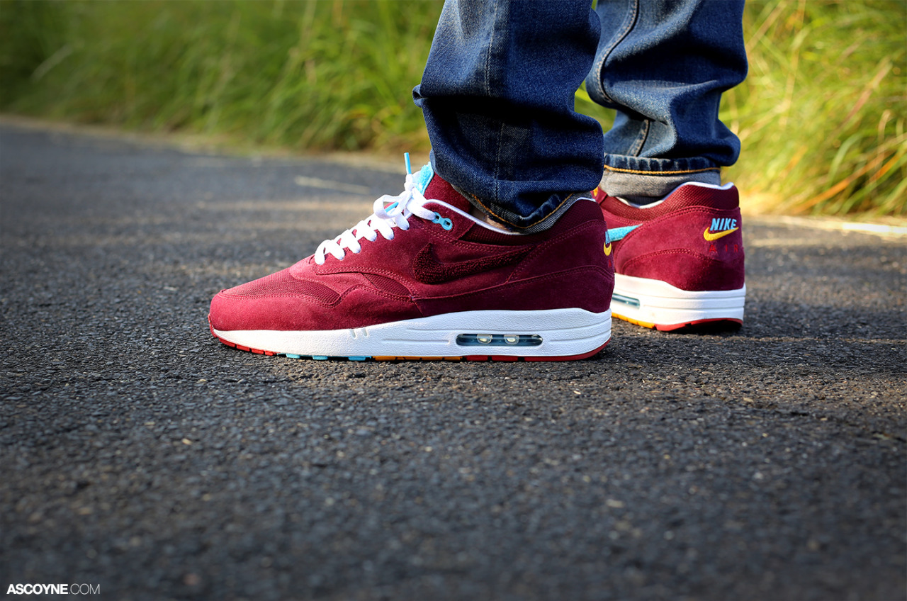 Nike Air Max 1 Patta X Parra Burgundy... – Sweetsoles kicks and