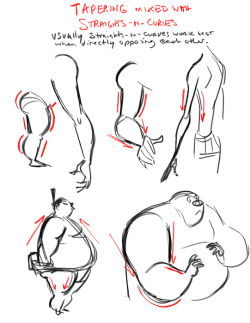 cartoonbrew:  Drawing Tips : Dave Pimentel  Disney Story Artist Dave Pimentel discusses tapering body shapes in your drawings (or CG poses for that matter). Full article here:http://drawingsfromamexican.blogspot.ca/2010/04/tapering-body-shapes.html 