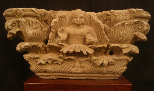 Indo-Greek capital with the Buddha image, Gandhara