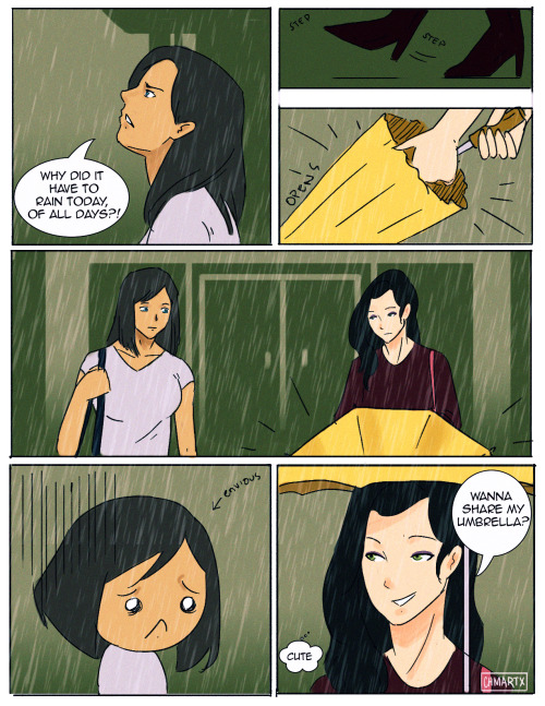 chmartx:  Rain AU! can you feel me rushing? :D 
