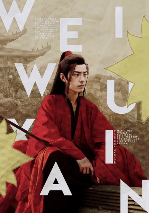 valyrianpoem:The Untamed // pt. I - Wei Wuxian (Yiling Patriarch)It is said that the Yiling Patriarc