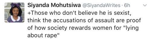 yayfeminism:  Siyanda Mohutsiwa on the rise of the alt-right.  [Screenshots of a series of tweets fr