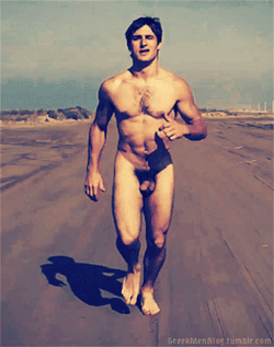 greekmenblog:  Naked Man Running