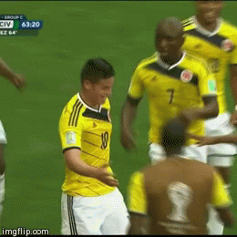 Colombian style of celebration. this is my favorite goal celebration so far source: sb nation