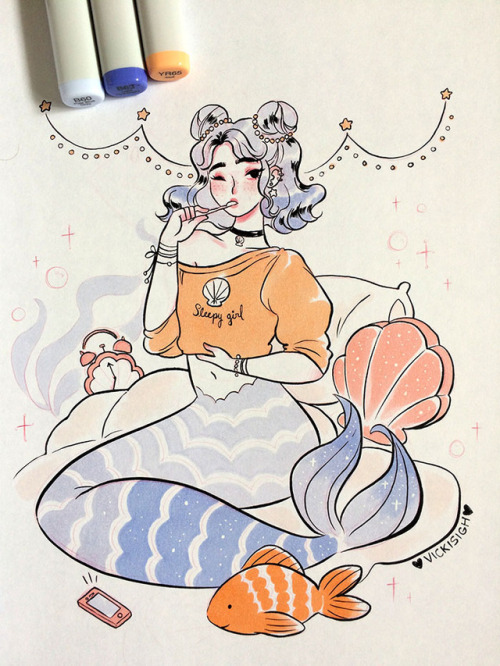 Porn vickisigh: Week 1 of Mermay! I’m having photos