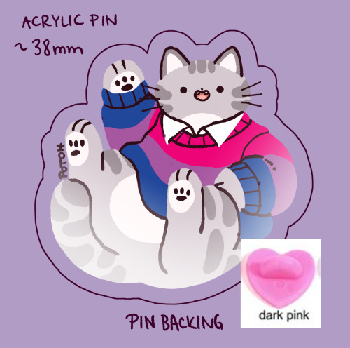 potoh:Reworked Pride Cats!I’m going to turn them into acrylic pins and will open preorders for them 