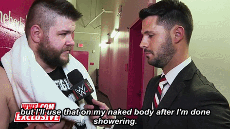 godzillawillsaveus:     A brutal encounter causes Kevin Owens to lash out backstage (x)  