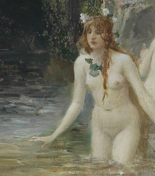 bebemoon: detail of ‘faunen an einer felsküste’ by georg janny & detail of ‘nereiden’ by eduard 