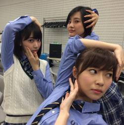 hkt48g: Sasshi - Sakura - Haruppi - Okappa (From